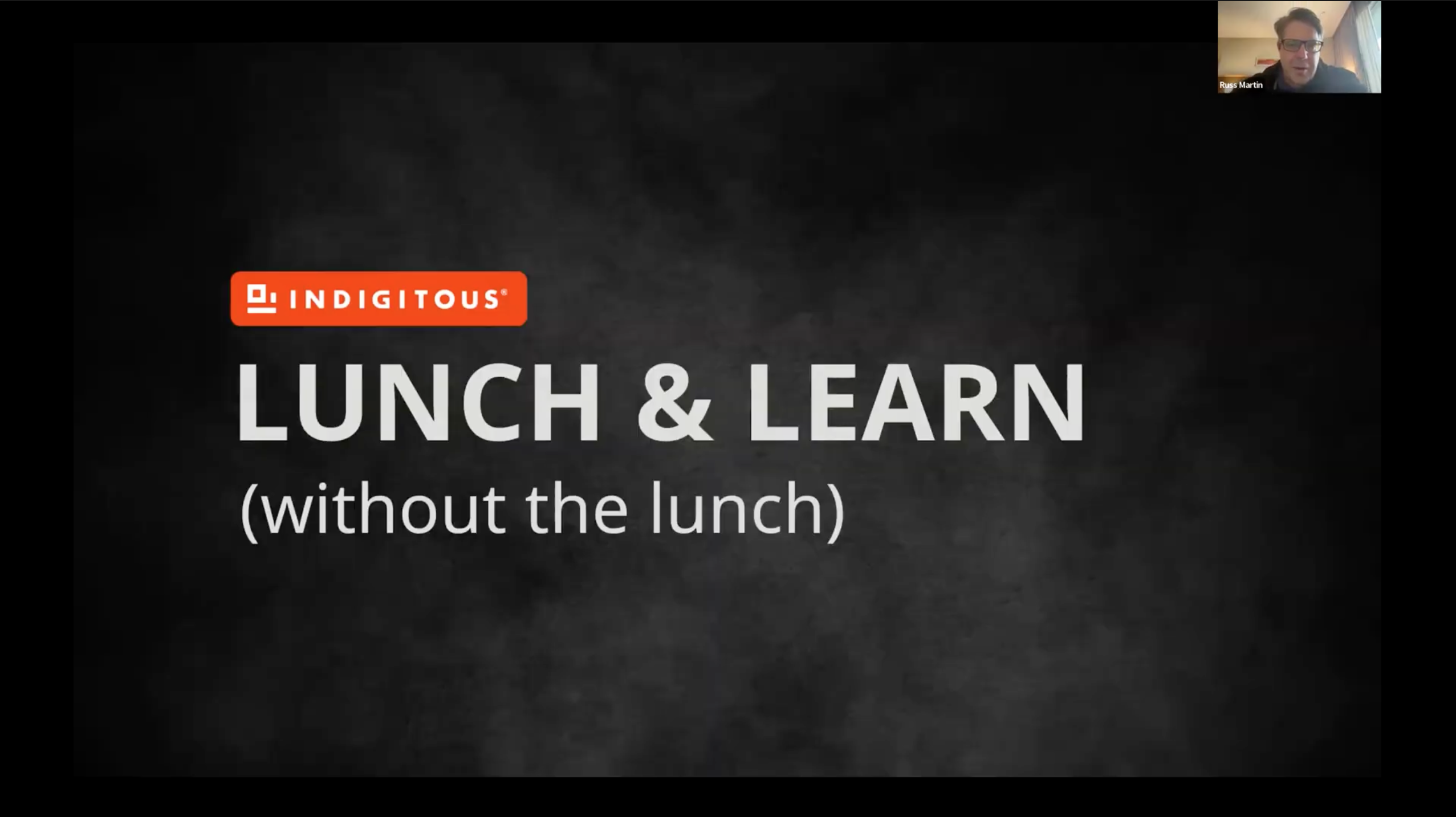 Indigitous Lunch & Learn